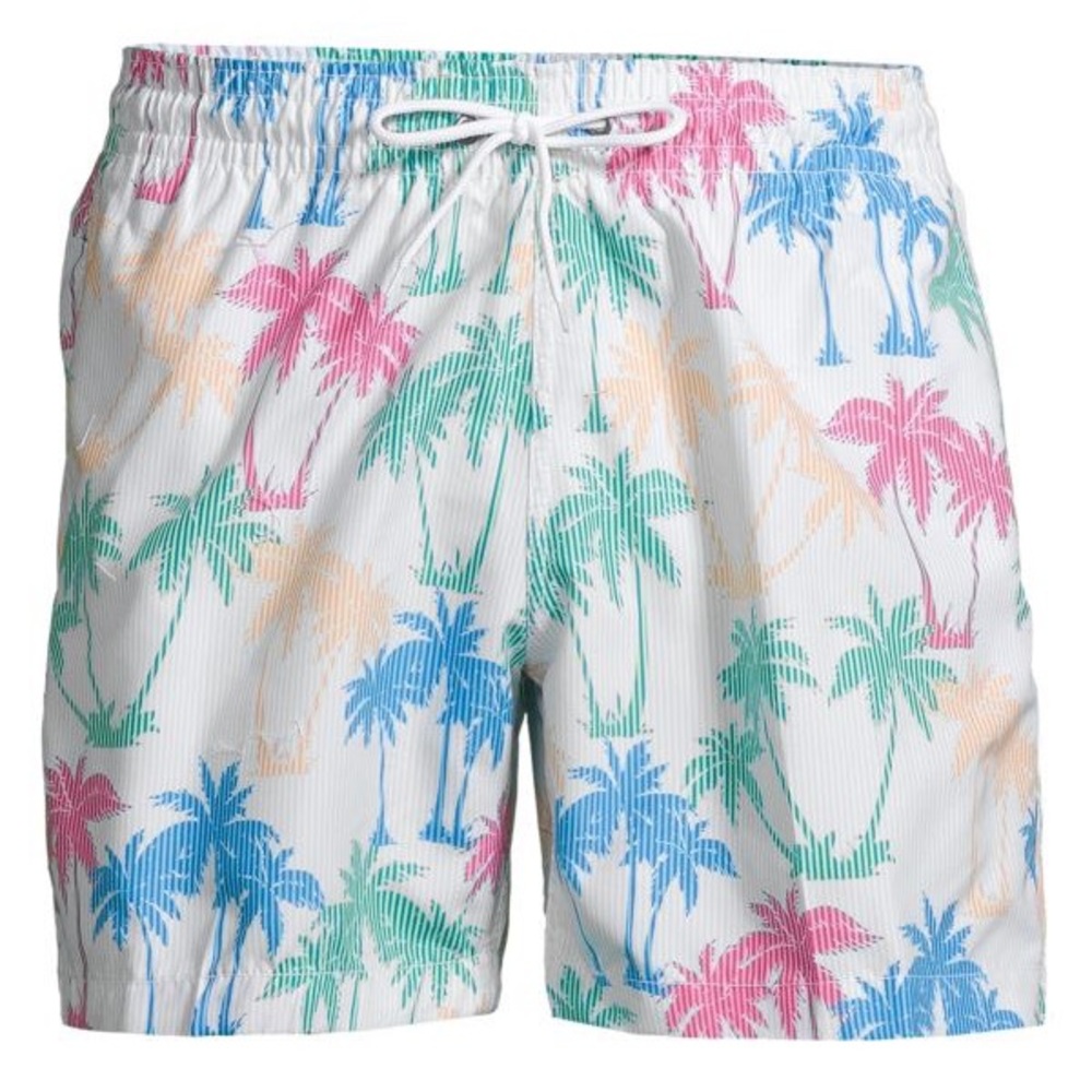 Surf + Swim Sano Palm-Print Swim Shorts